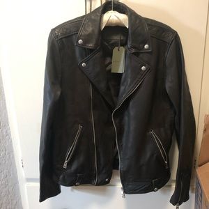 All Saints Lomi Leather Moto Jacket
